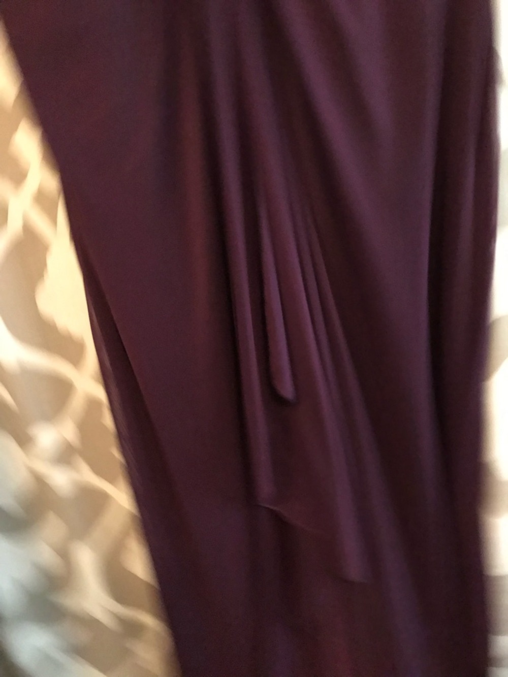 MGNY Sequin Cap Sleeve Gown in Deep Plum 10 - Picture 6 of 7